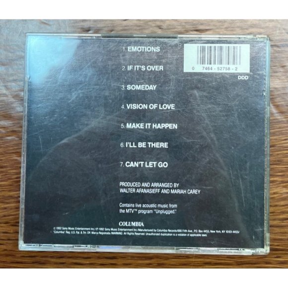 Mariah Carey CD Lot of 2 MTV Unplugged EP and Music Box Pop - Picture 4 of 8